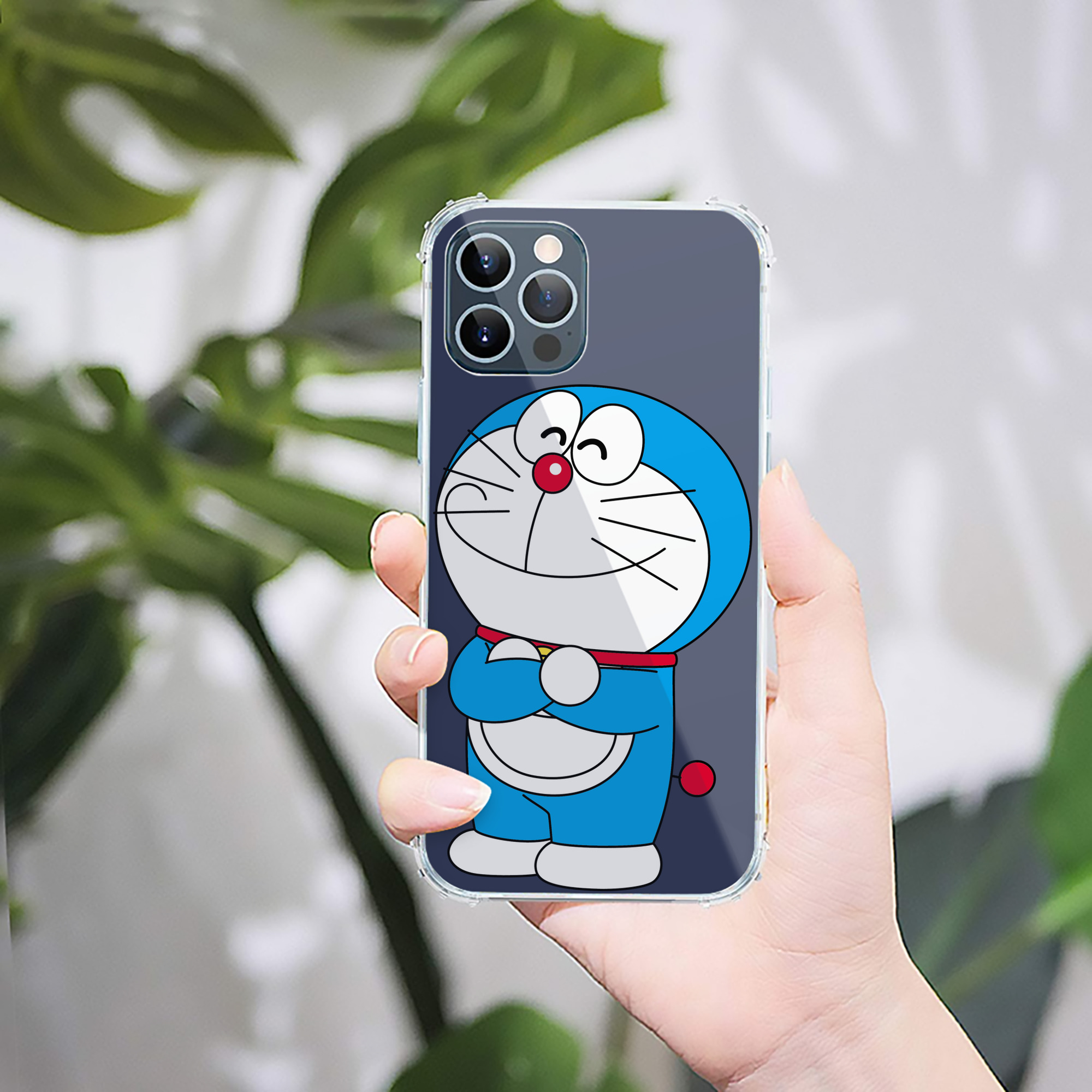 （画像用） ドラえもん Doraemon 【iPhone 12シリーズ対応】透明スマホケース（クリアソフトケース）